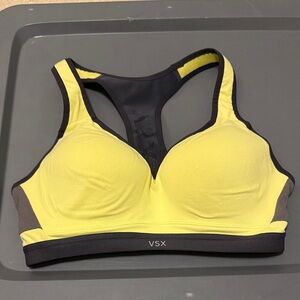 VSX Vibrant Yellow and Black Sports Bra